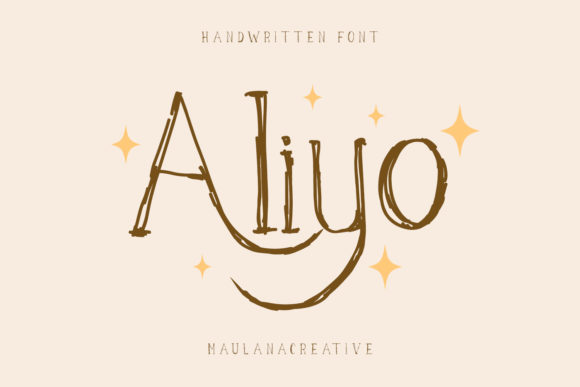 Aliyo Script: A Handwritten Font for Real-World Craft Projects