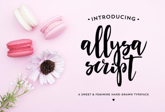 Allysa Script: A Delightful Handwritten Typeface for Editorial Design