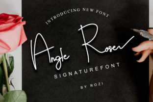 Angle Rose: A Handwritten Font That Elevates Editorial Design