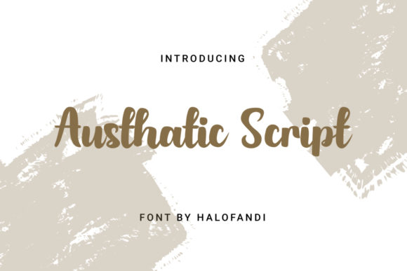 Austhatic Script: A Timeless Handwritten Typeface for Creative Branding