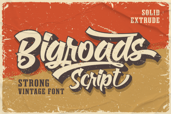Bigroads Script: A Bold, Retro Typeface for Editorial Design