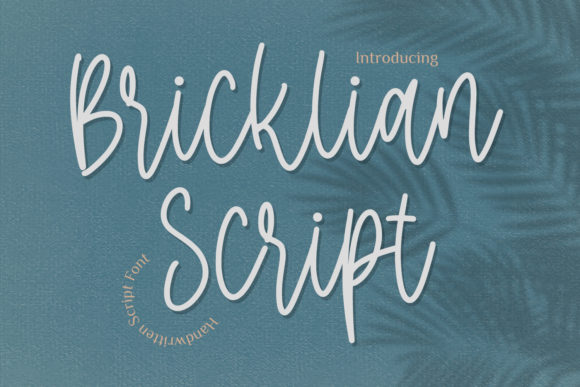 Bricklian Script: A Handwritten Font for Authentic Craft Projects