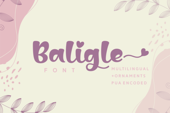 Bring Your Creations to Life with the Baligle Handwritten Font