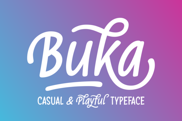 Buka Font: A Versatile Script for Crafters and Makers