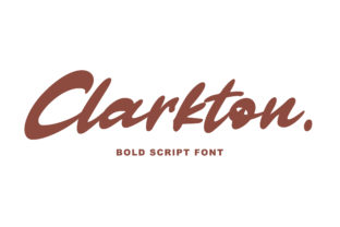 Clarkton Typeface: A Friendly Script for Real Branding Projects