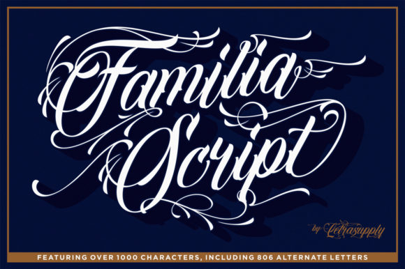 Familia Script: A Typeface That Elevates Your Brand