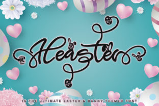 Heaster Font: A Handwritten Typeface for Heartfelt Craft Projects