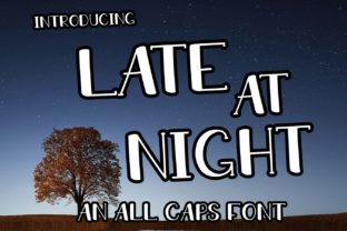 Late at Night Font: A Handwritten Typeface for Editorial Elegance