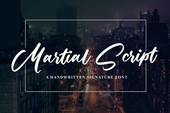Martial Script: A Handwritten Font for Editorial Design