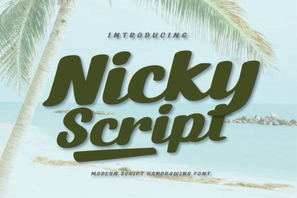 Nicky Script: A Premium Handwritten Typeface for Modern Branding