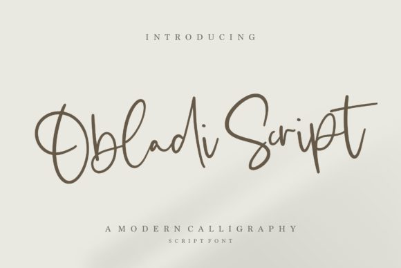 Obladi Script: The Handwritten Font That Elevates Your Campaign