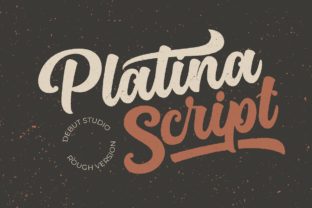 Platina Script - Rough: A Bold Handwritten Font for Strong Campaigns