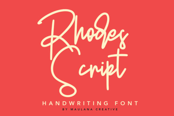 Rhodes Script: A Handwritten Typeface for Editorial Elegance