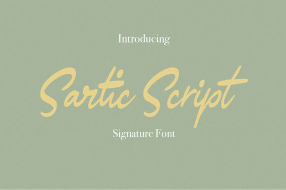 Sartic Script: A Handwritten Font That Elevates Digital Design