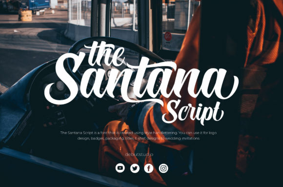The Santana Script: A Handwritten Font for Beautiful Craft Projects