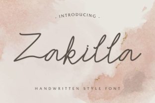 Zakilla Font: A Handwritten Script for Business Branding